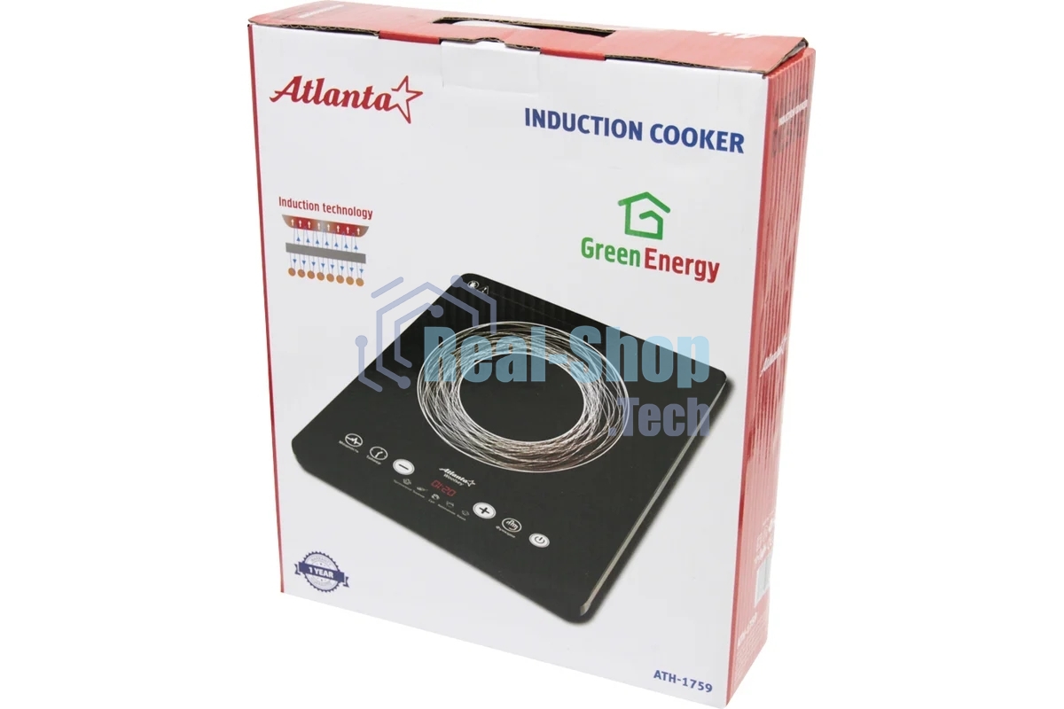 Плита настольная индукционная Atlanta ATH-1759 черный