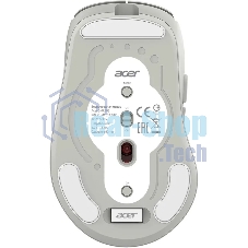 Мышь Acer OMR503 светло-серый оптическая 3200dpi silent беспров. BT/Radio USB 4but (ZL.MCE11.01C)