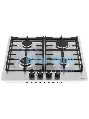 Газовая варочная поверхность Haier HHX-M64CNX, 4 конфорки, нержавеющая сталь, 7500 Вт