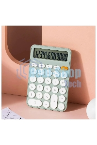 Калькулятор настольный Deli EM124GREEN зеленый 12-разр.