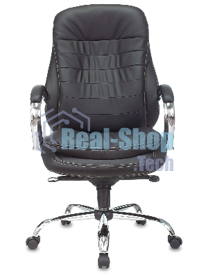 Кресло Бюрократ T-9950/BLACK-PU черный, экокожа