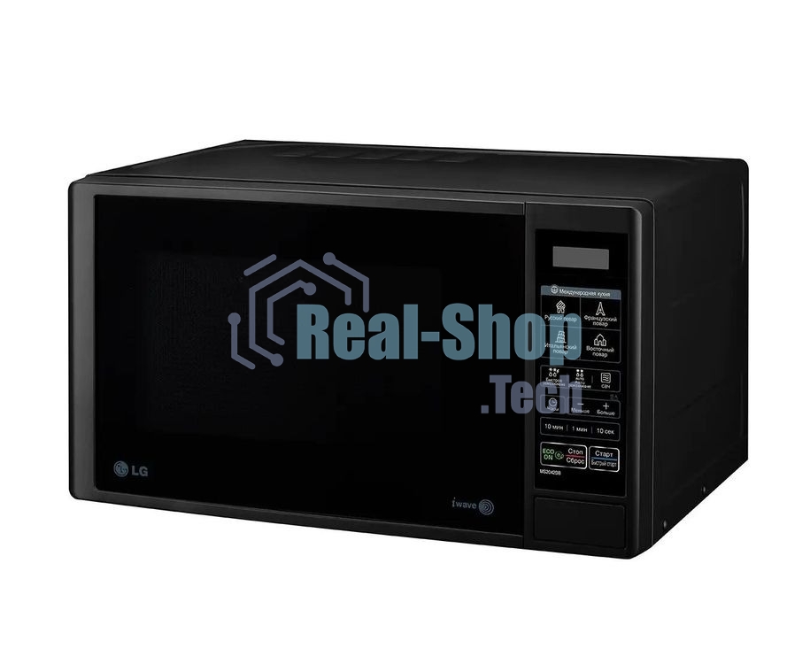Микроволновая печь LG MS2042DB черный, 20 л, 700 Вт, переключатели - сенсор