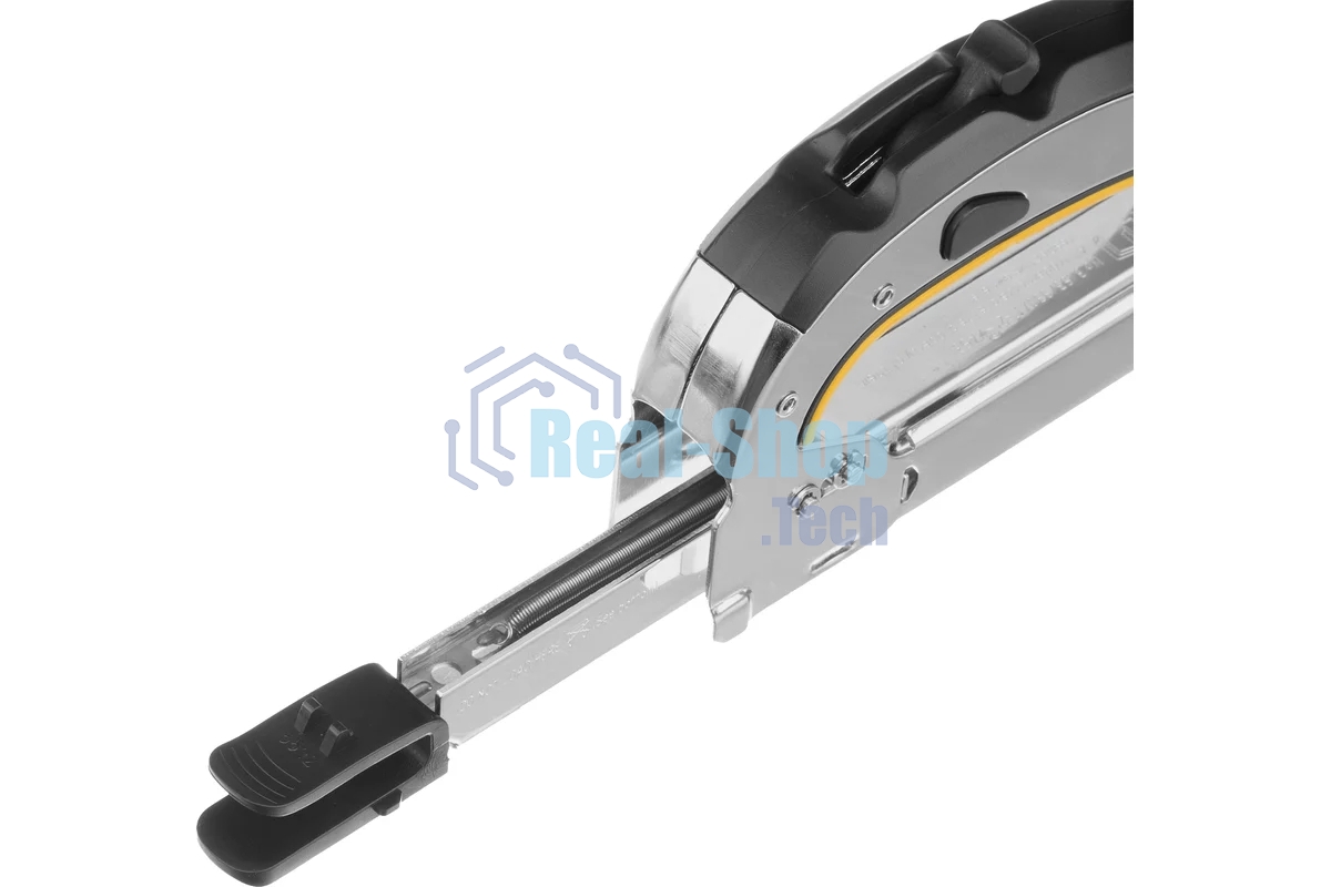 Степлер мебельный Denzel, стальной корпус, быстрая загрузка, регул. силы удара, тип 53, 4-14 мм