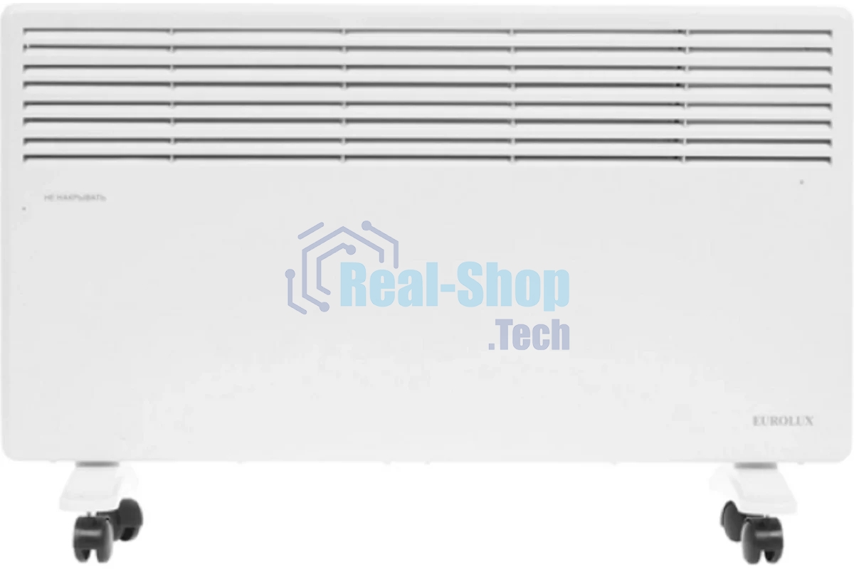 Конвектор Eurolux ОК-EU-2000 белый, 2000 Вт, 25 м2, термостат
