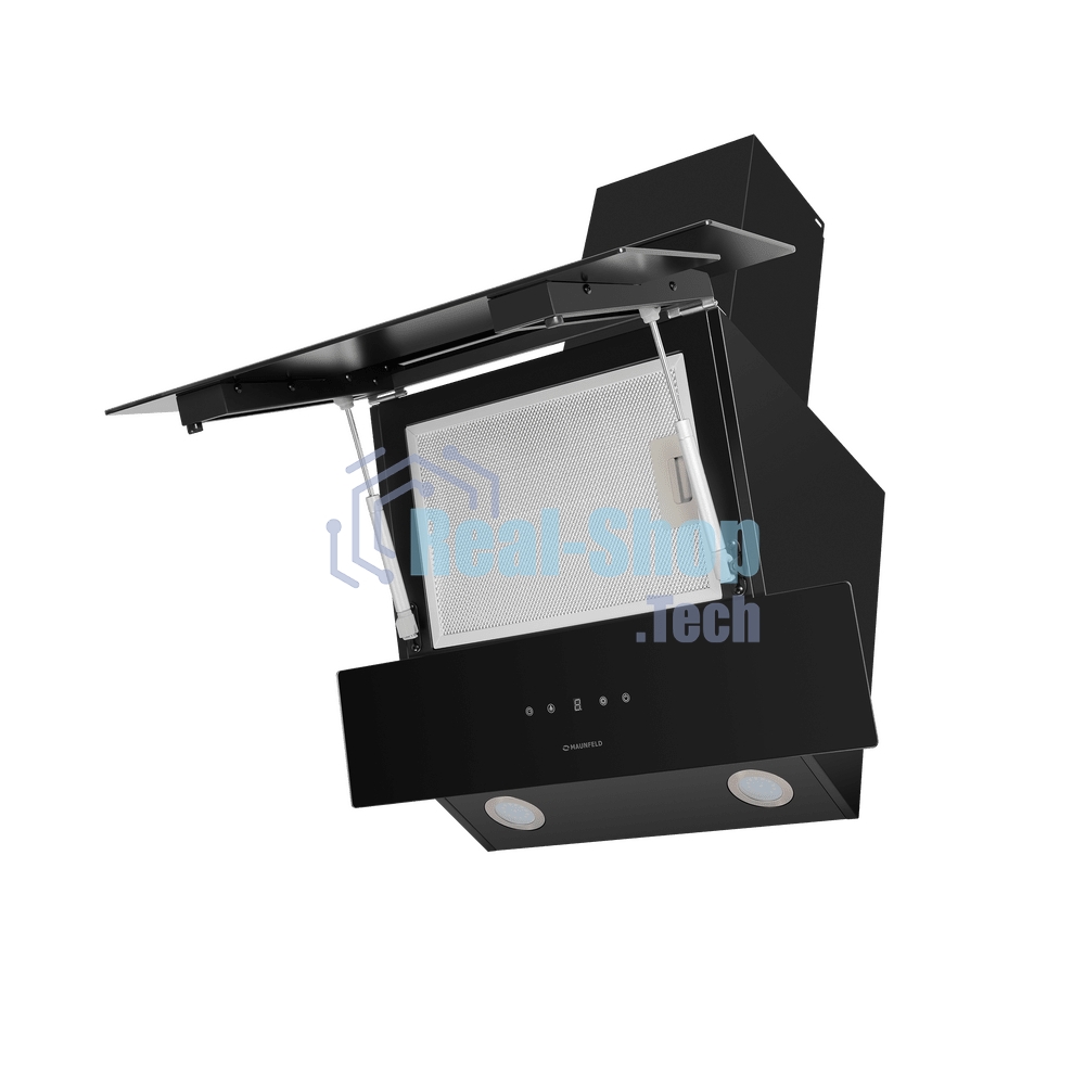 Вытяжка наклонная Maunfeld Manchester Light 60 черная, 60 см, 1000 куб. м/ч, 63 дБ