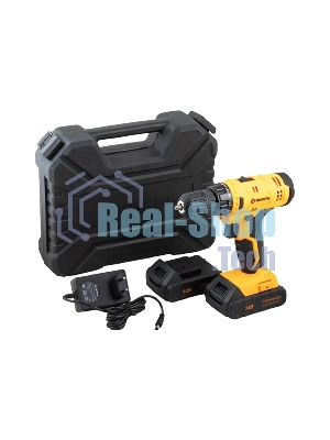 Дрель-шуруповерт Вихрь ДА-18Л-2к, 18 В, 2 Ач, 45 Нм, щеточный