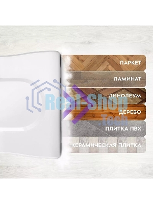 Пылесос вертикальный паровой Kitfort КТ-5157-3 белый/синий, питание от сети, 600 Вт, уборка влажная/паром/сухая, пылесборник 1,2 л