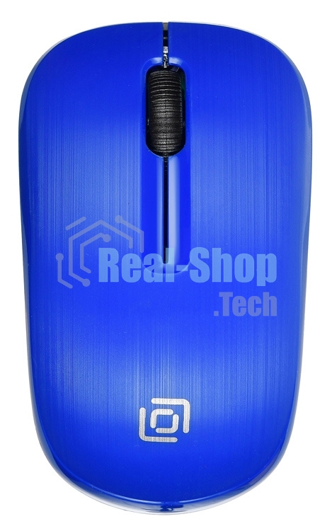 Мышь беспроводная Oklick 525MW голубой, 1000 dpi, радиоканал, USB, кнопки - 3