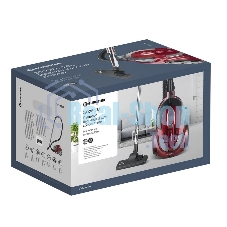 Пылесос Eurostek EVC-4514 красный, 500/2800 Вт, уборка сухая, пылесборник контейнер 3 л