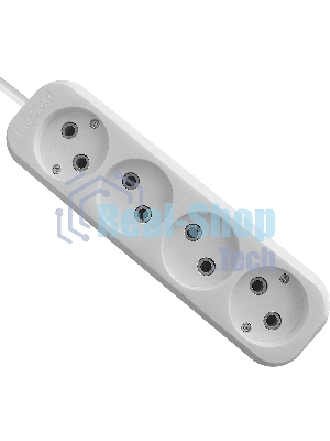 Удлинитель без заземления Defender B240 10 А, 3 м, без заземления