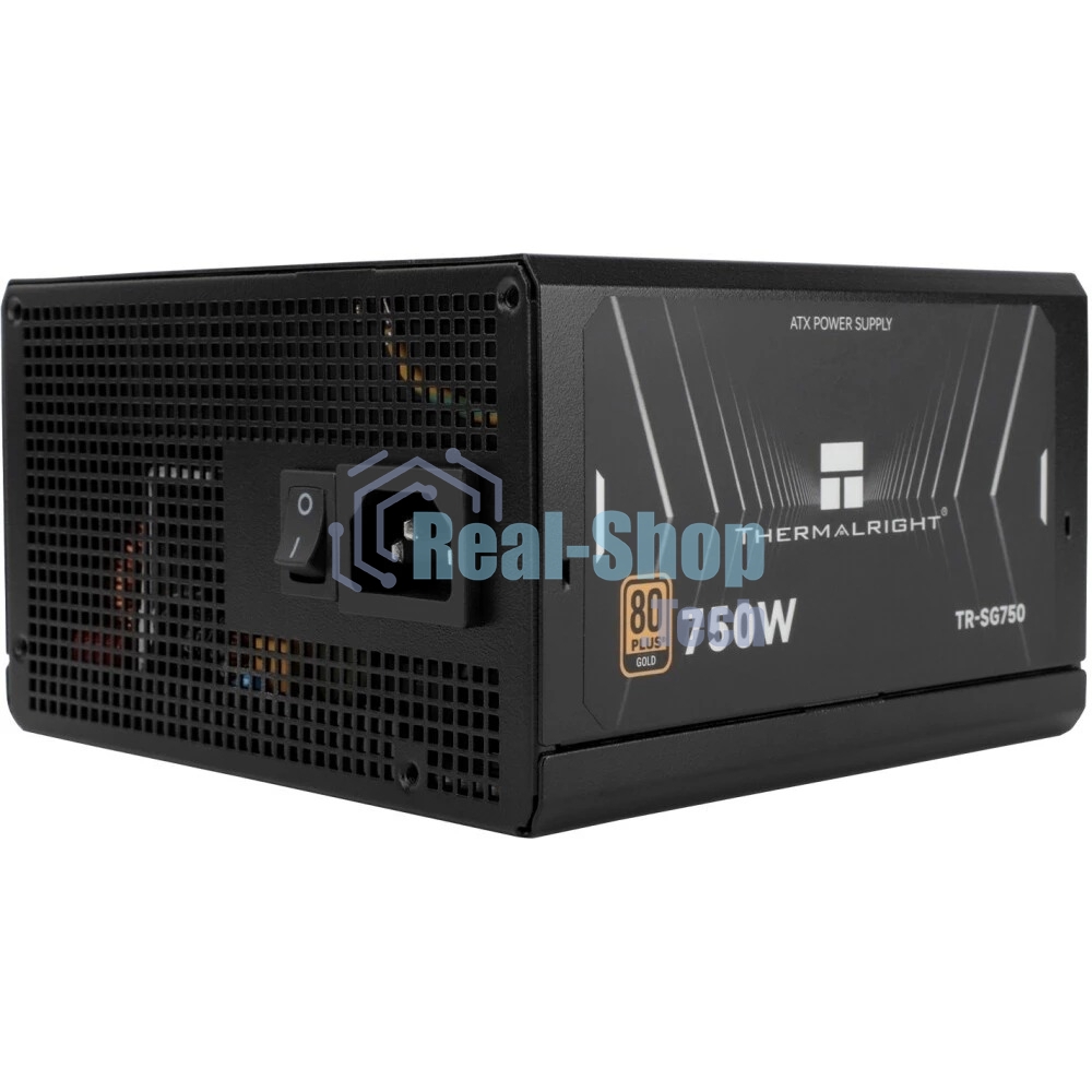 Блок питания Thermalright TR-SG750 750W 80+ Gold (ATX, 3.1, PCIe 5.1, Full modular, 1x24(20+4)pin 600мм, 2xCPU 8(4+4)pin 650мм, 2xPCIe*2 8(6+2)pin 650+150мм, 1x12VHPWR PCIe 5.1 12+4pin 600мм, 2xSATA*4 450+150+150+150мм, 1xMOLEX4pin*3 500+150+150мм, Active, 120x120мм, 150x140x86mm, APFC, )