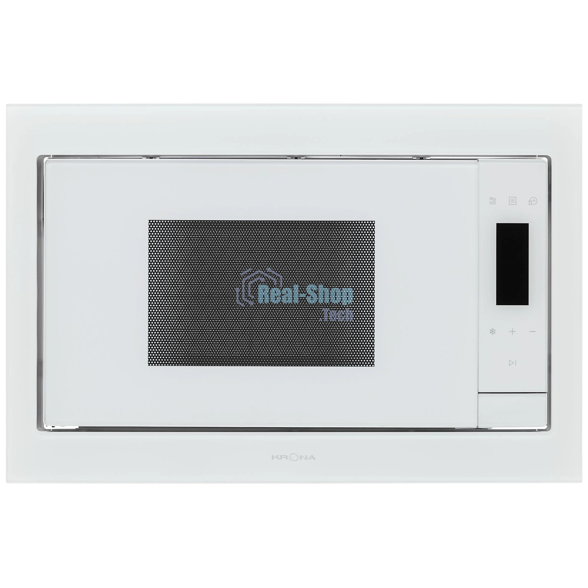 Микроволновая печь встраиваемая Krona ESSEN 60 WH DOTS белый, 31 л, 1000 Вт, переключатели - сенсор