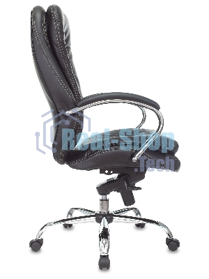 Кресло Бюрократ T-9950/BLACK-PU черный, экокожа