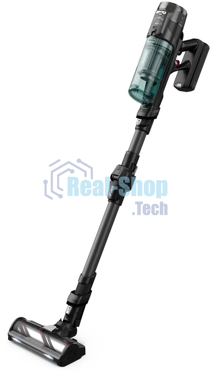 Вертикальный пылесос Tefal X-Force Flex TY9L42WO 150Вт серый/зеленый