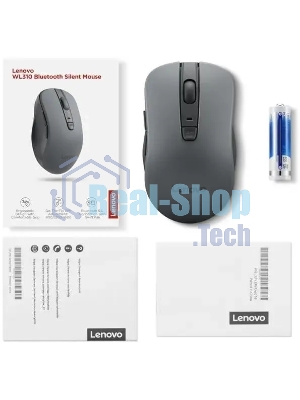 Мышь беспроводная Lenovo WL310 Bluetooth Silent черный оптическая 1600dpi беспров. (GY51Q65621)