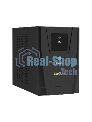 Источник бесперебойного питания ExeGate EX292801RUS SpecialPro UNB-1600.LED.AVR.2SH.3C13 1600VA/950W, LED, AVR, 2*Schuko+3*C13, съемн.кабель, металлический корпус, черный