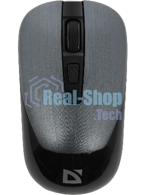 Мышь беспроводная Defender Wave MM-995 серебристый, 1600 dpi, радиоканал, USB, кнопки - 4