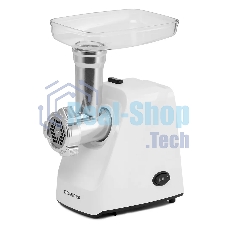Мясорубка электрическая Polaris PMG1852 RUS белый, 1800 Вт, 2.0 кг/мин, реверс, защита от перегрузки, насадки - 2
