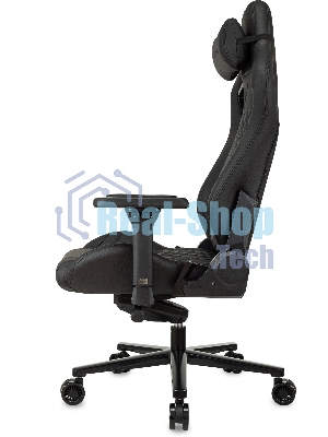 Кресло Knight Craft черный, экокожа, 120 кг, механизм качания