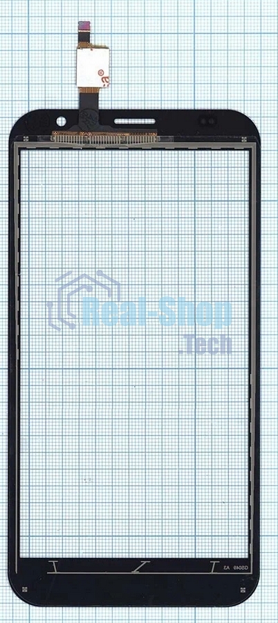 Сенсорное стекло (тачскрин) для Fly FS551 Nimbus 4, черное