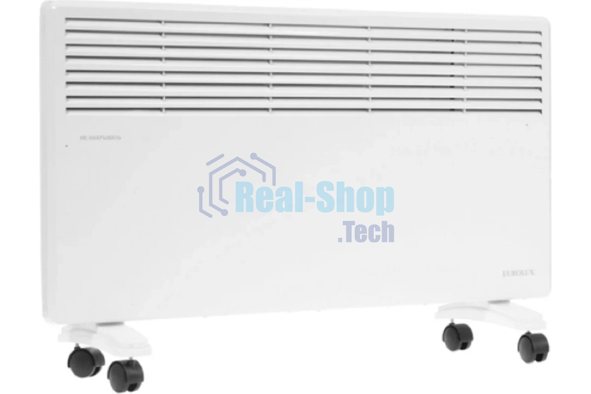 Конвектор Eurolux ОК-EU-2000 белый, 2000 Вт, 25 м2, термостат