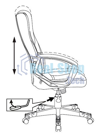 Кресло игровое Бюрократ Zombie 10 черный искусст.кожа/ткань крестовина пластик