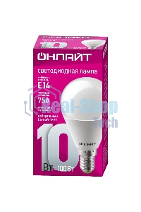 Лампа светодиодная ОНЛАЙТ 61966 OLL-G45-10-230-4K-E14