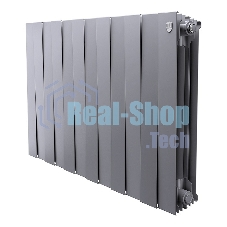 Радиатор биметаллический Royal Thermo PianoForte 500 серебристый - 12 секц.