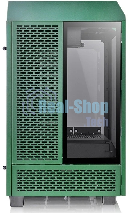 Компьютерный корпус Thermaltake The Tower 100 Racing Green без БП miniITX 1x120мм 3x140мм 2xUSB 3.0 audio bott PSU