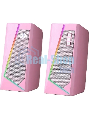 Акустическая система 2.0 REDRAGON 71776 Anvil, 5 Вт, RGb, USB/3.5мм розовый