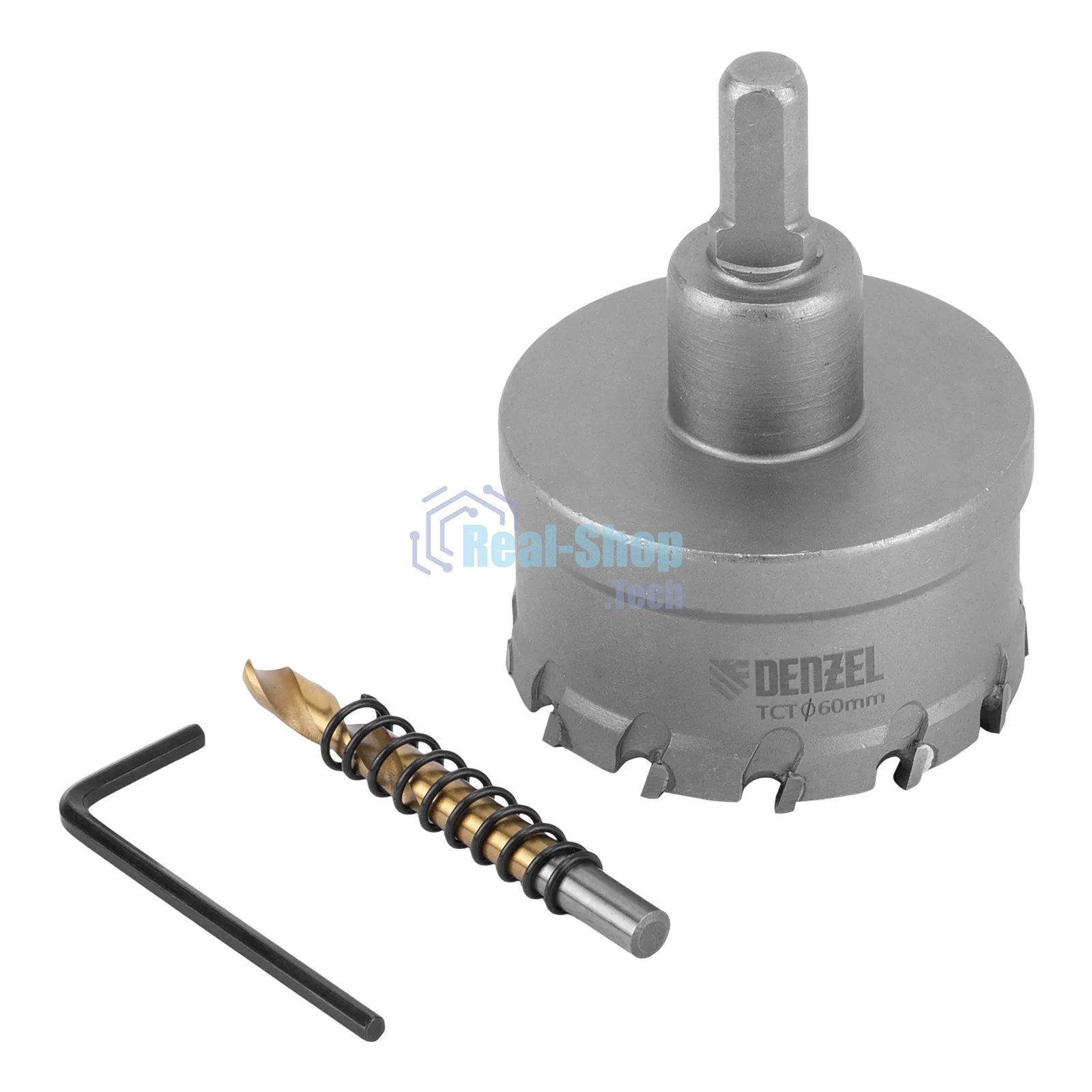 Коронка по металлу Denzel твердосплавная, 60 мм