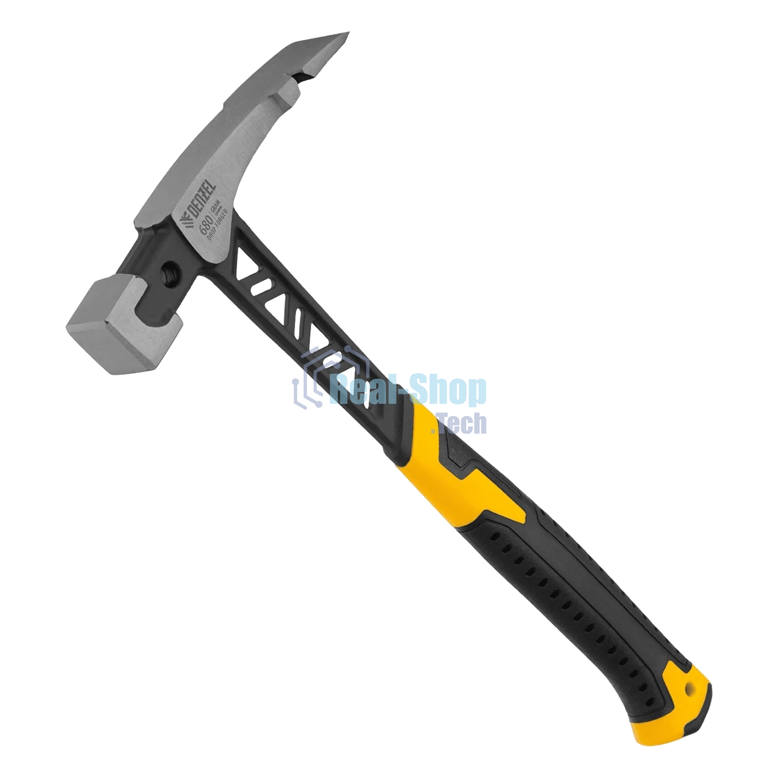 Молоток каменщика Denzel 680 г, цельнокованый, двухкомпонентная обрезиненная рукоятка