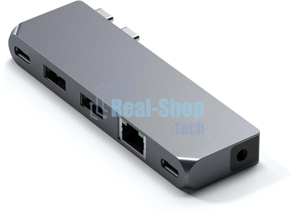 Док-станция Satechi ST-UCPHMIM, USB Type-C, USB 3.0/USB Type-C/RJ-45/Mini jack, USB