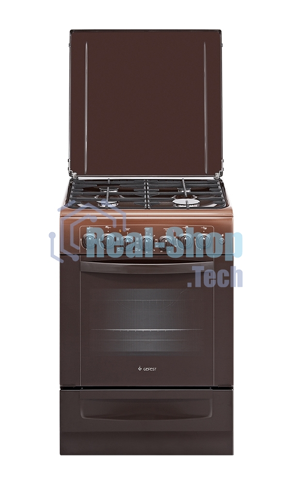 Плита комбинированная Gefest ПГЭ 6102-02 0301 коричневый, конфорок 4 шт, духовка 55 л, 60 см x 85 см x 60 см