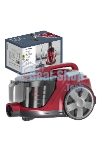 Пылесос Eurostek EVC-4514 красный, 500/2800 Вт, уборка сухая, пылесборник контейнер 3 л