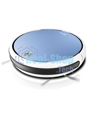 Робот-пылесос Vitek VT-1805 (MC) голубой/белый, 2500 мА·ч Li-Ion, уборка влажная/сухая, пылесборник контейнер 0.5 л