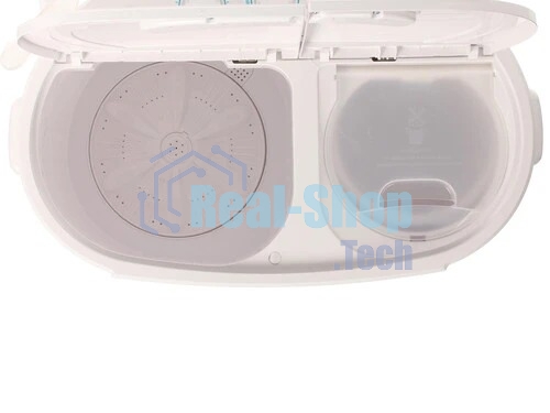 Стиральная машина Фея СМП 60 Н белый/голубой, загрузка вертикальная 6 кг, 1350 об/мин., класс: А