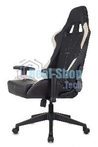 Кресло игровое Бюрократ VIKING 5 AERO WHITE черный/белый искусственная кожа