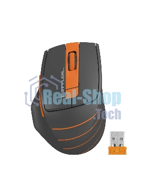 Мышь беспроводная A4Tech Fstyler FG30S серый/оранжевый, 2000 dpi, радиоканал, USB, кнопки - 6