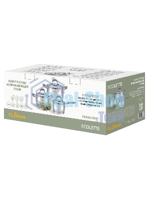 Набор из шести предметов FILIGRANA COLETTE FG125CLT01ST из нержавеющей стали