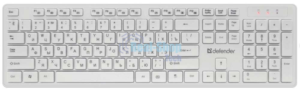 Комплект клавиатура + мышка Defender AUCKLAND C-987 RU белый