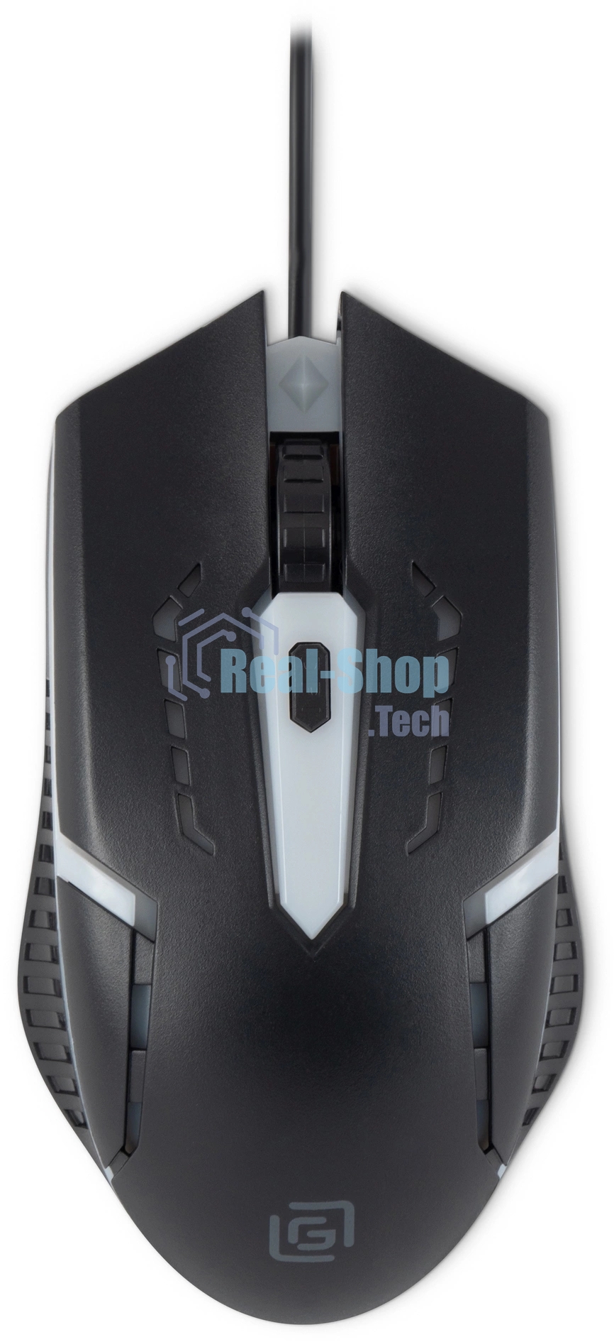 Мышь проводная Oklick 398G черный, 2400 dpi, USB, кнопки - 4