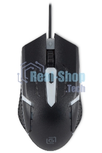 Мышь проводная Oklick 398G черный, 2400 dpi, USB, кнопки - 4