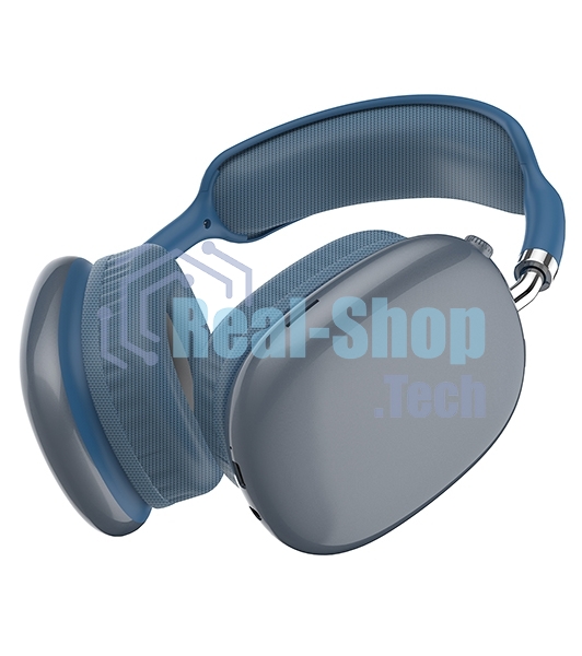 Гарнитура Bluetooth QUMO Emotion (ВТ 0092) MicroSD AUX накладная Bluetooth 5.3 360 мА 10ч cиняя