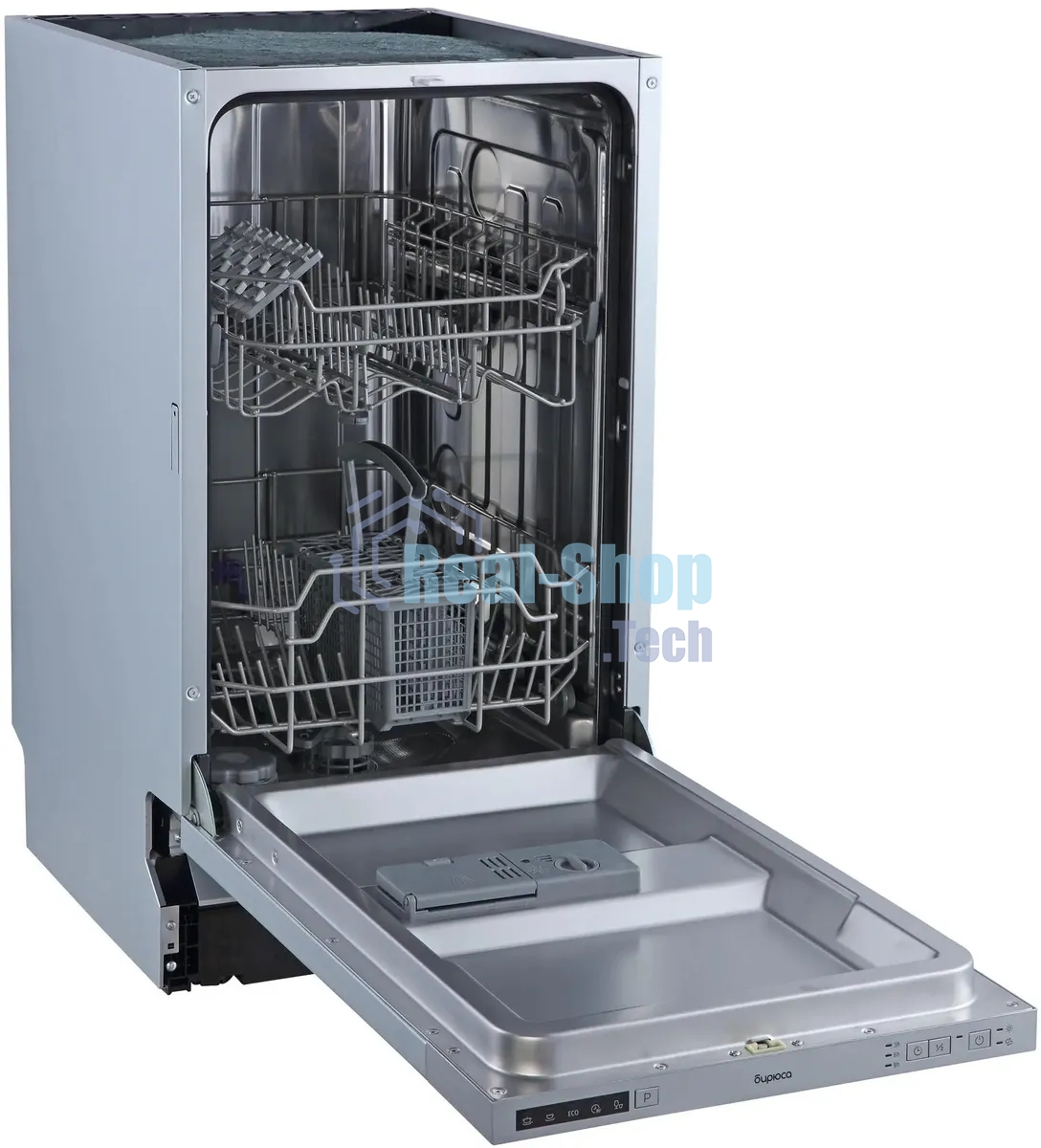 Встраиваемая посудомоечная машина Бирюса DWB-409/5, серебристый, 44.8 см, 9 компл., 49 дБ, класс A++