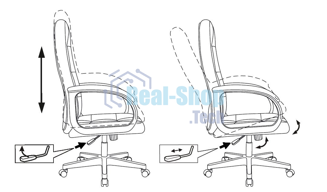 Кресло руководителя Бюрократ CH 002 Fabric 3C11 черный, крестов. пластик