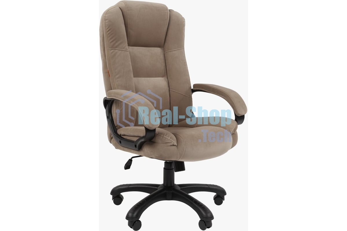 Кресло Chairman Home 600 бежевый, ткань, 120 кг