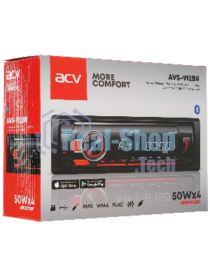 Автомагнитола ACV AVS-912BR 1DIN 4x50Вт