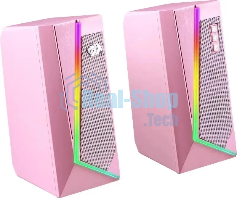 Акустическая система 2.0 REDRAGON 71776 Anvil, 5 Вт, RGb, USB/3.5мм розовый