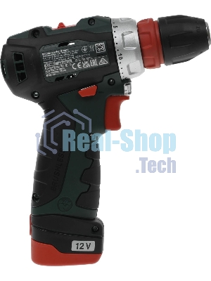 Дрель-шуруповерт Metabo Power Maxx BS BL, 12 В, 2 Ач, 34Нм, щеточный